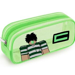 Roblox Green Pencil Case for School - Kids